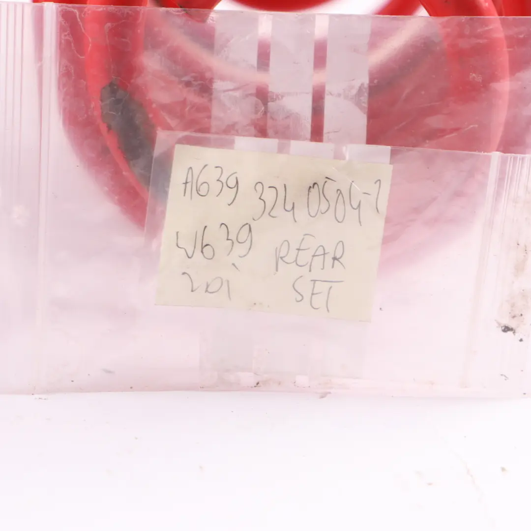 Mercedes Vito W639 Coil Spring Rear Axle Suspension Red Set - SKU A6393240504-2 - Part number A6393240504