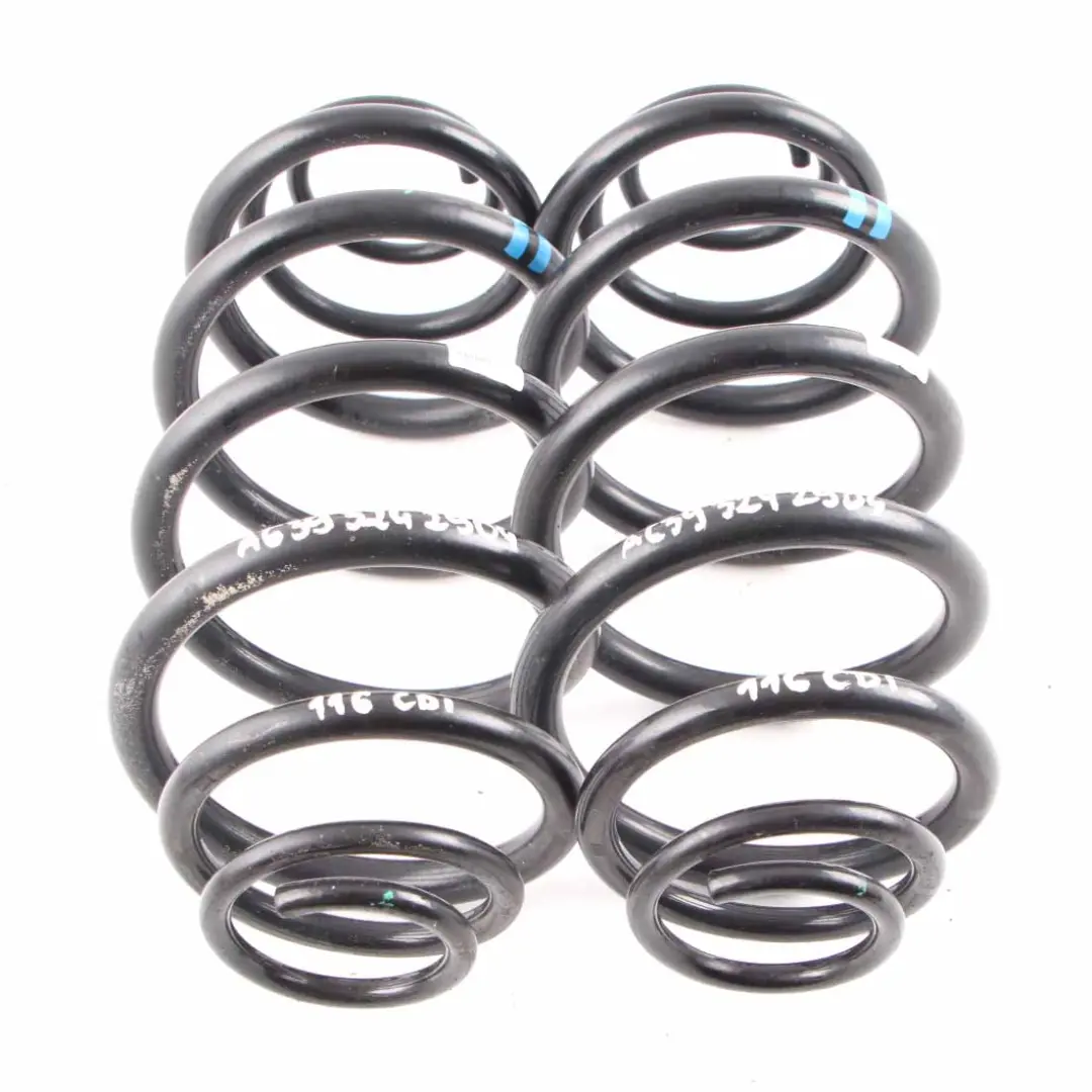 Mercedes Vito W639 Suspension d'essieu arrière à ressorts hélicoïdaux 2x Bleu - SKU A6393242904 - Numéro de pièce A6393242904