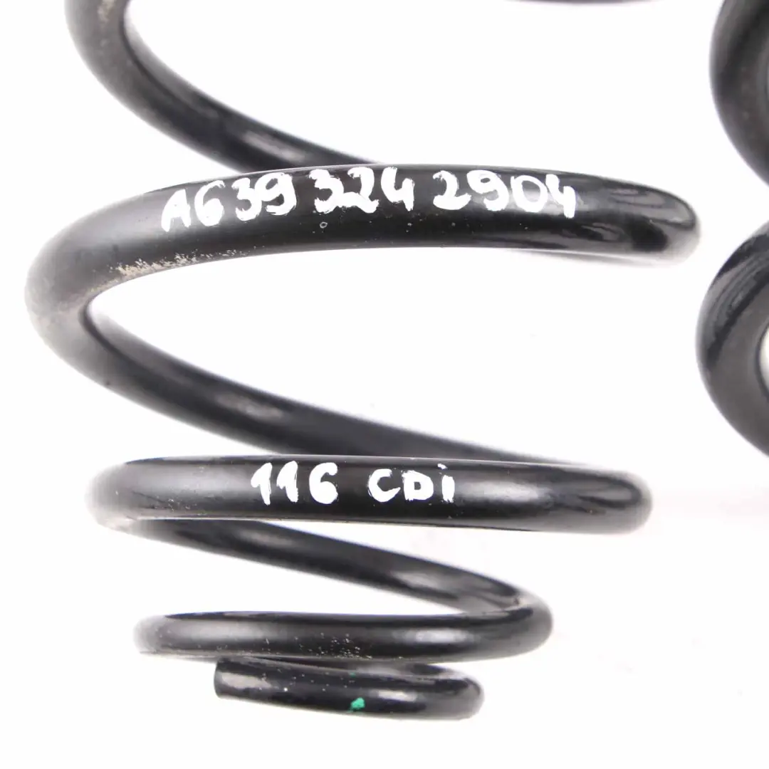 Mercedes Vito W639 Suspension d'essieu arrière à ressorts hélicoïdaux 2x Bleu - SKU A6393242904 - Numéro de pièce A6393242904