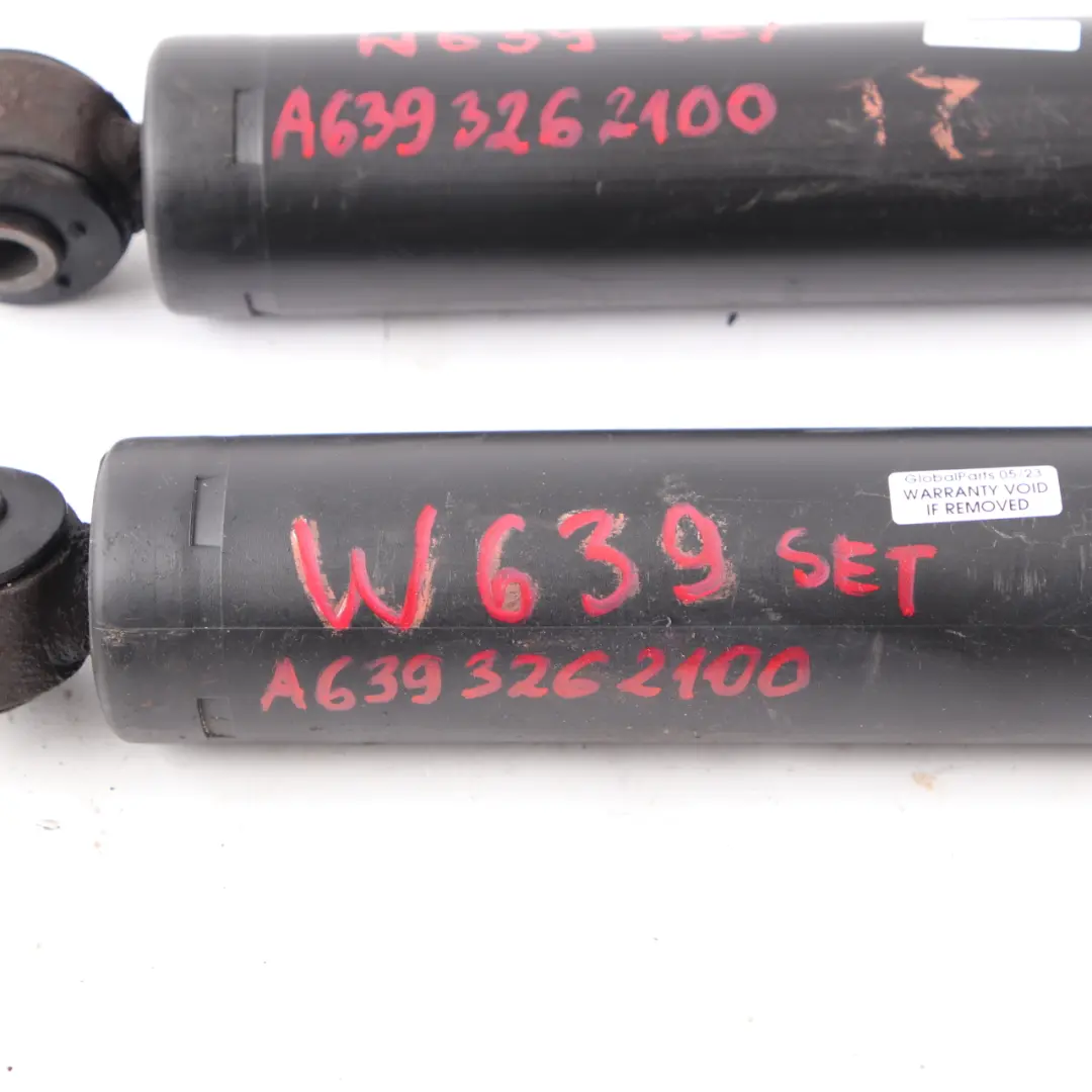 Mercedes W639 Dämpferstrebe Hinten Links Rechts Stoßdämpfer Satz - SKU A6393262100 - Teilenummer A6393262100