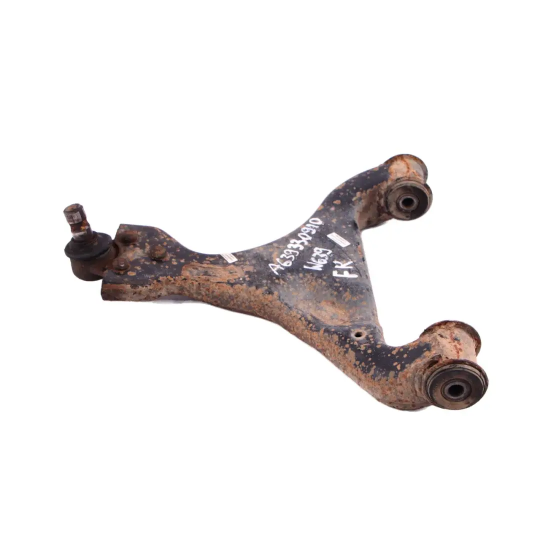 Control Arm Front Axle Bottom Wishbone Joint Right O/S to Mercedes Vito Viano W639 with Part number A6393300910 Mercedes Vito Viano W639 Control Arm Front Axle Bottom Wishbone Joint Right O/S - SKU A6393300910 - Part number A6393300910