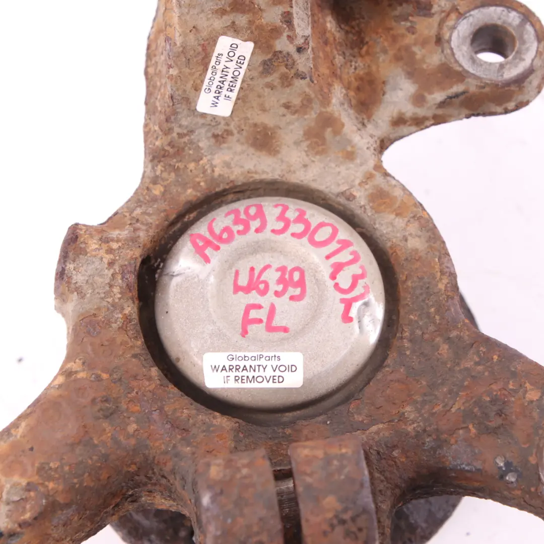Mercedes W639 Front Right O/S Suspension Wheel Carrier Hub Axle - SKU A6393301332 - Part number A6393301332