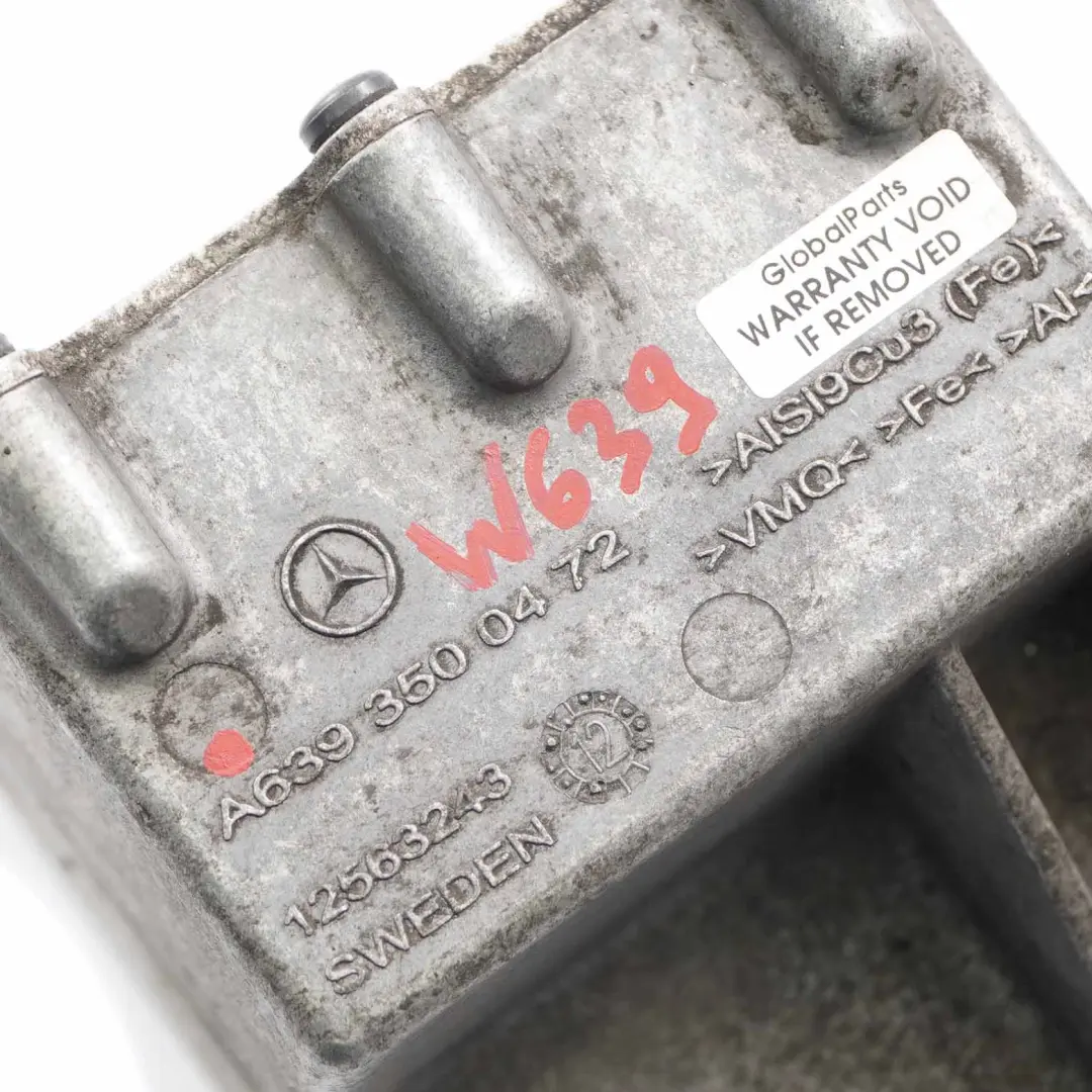  Antivibrante Mercedes W639 Supporto differenziale asse posteriore - SKU A6393500472 - Numero di parte A6393500472
