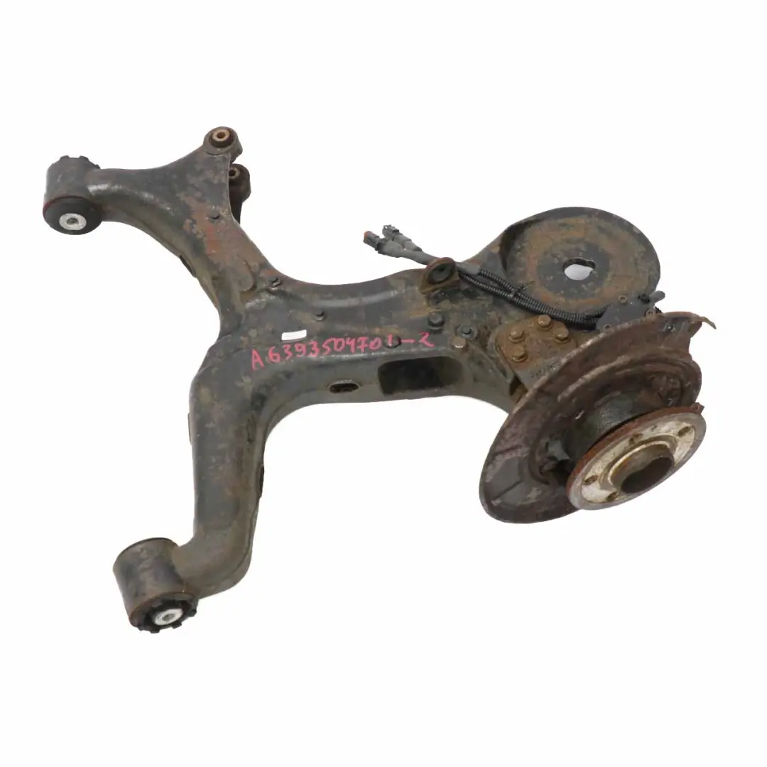 cubo de rueda izquierda Pierna Wishbone resistente torsión trasero para Mercedes W639 con número de pieza A6393504701 Mercedes W639 cubo de rueda izquierda Pierna Wishbone resistente torsión trasero - SKU A6393504701-2 - Número de pieza A6393504701