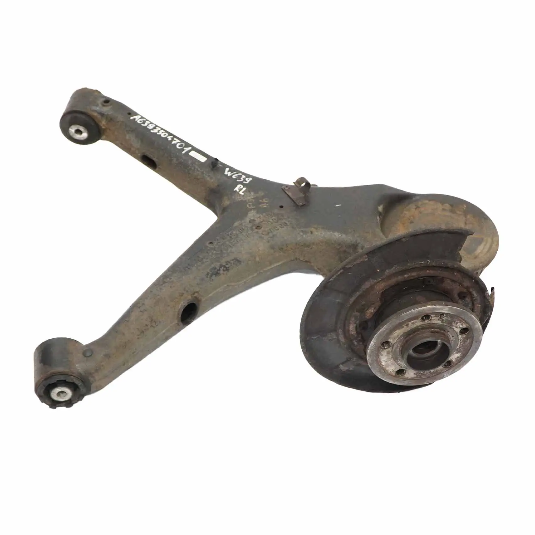 Mercedes Vito W639 Mozzo Ruota Posteriore Sinistro Gamba di Sospensione Assale