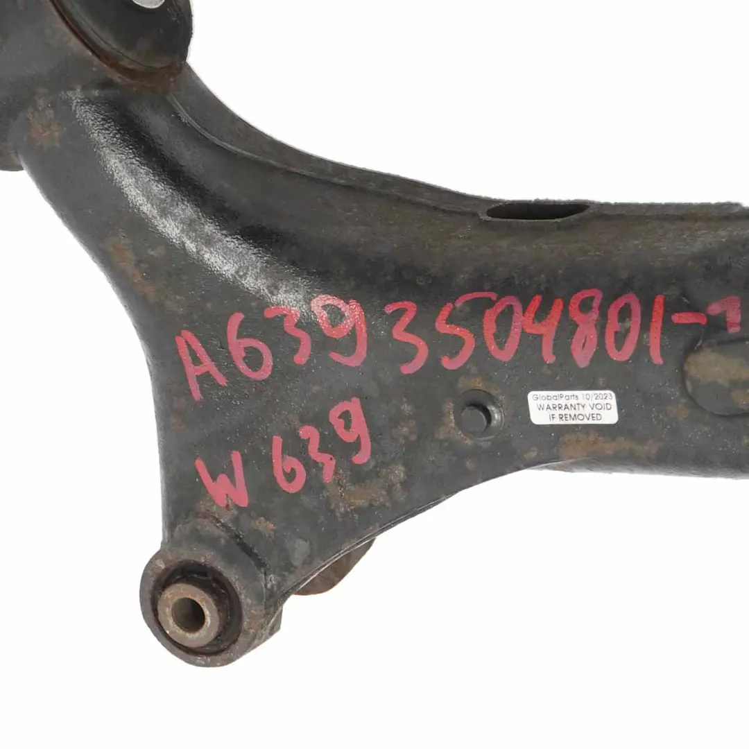 Mercedes Vito W639 Schwenklager Radnabe Radträger Hinten Rechts - SKU A6393504801-1 - Teilenummer A6393504801