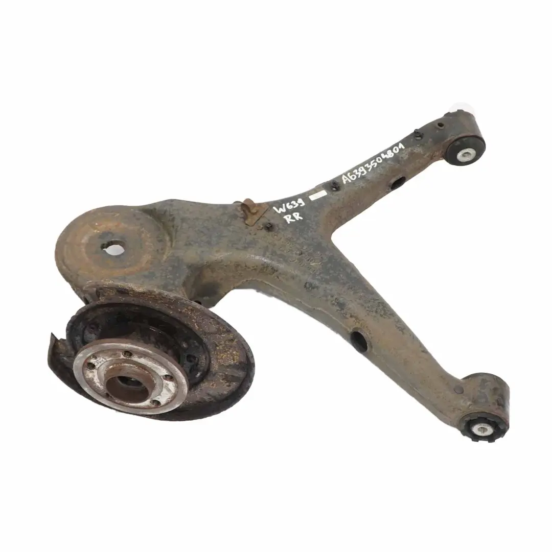 Mercedes Vito W639 Mozzo Ruota Posteriore Destro Gamba di Sospensione Assale - SKU A6393504801 - Numero di parte A6393504801