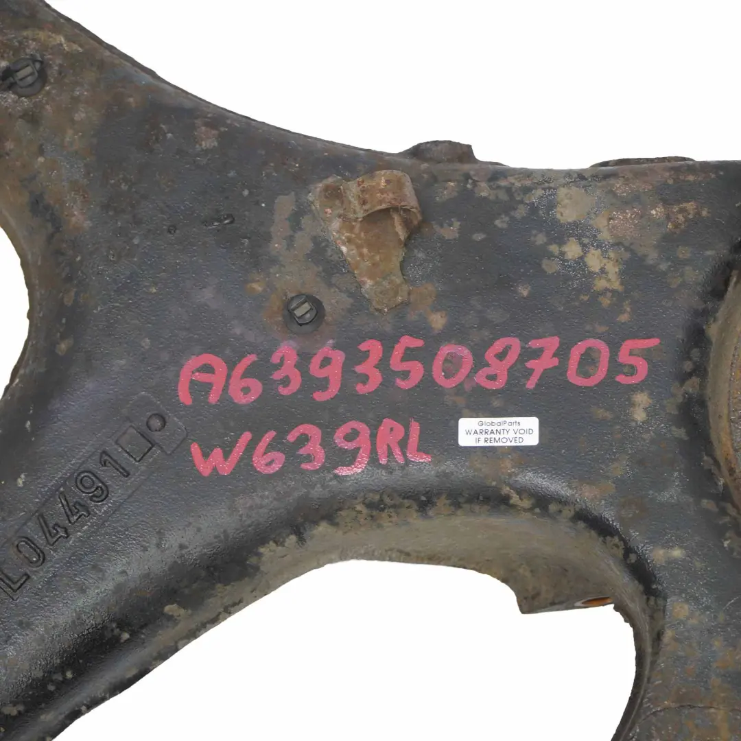 Mercedes Vito W639 Moyeu de Roue Arrière Gauche Jambe de Suspension Porte-Roue - SKU A6393508705 - Numéro de pièce A6393508705