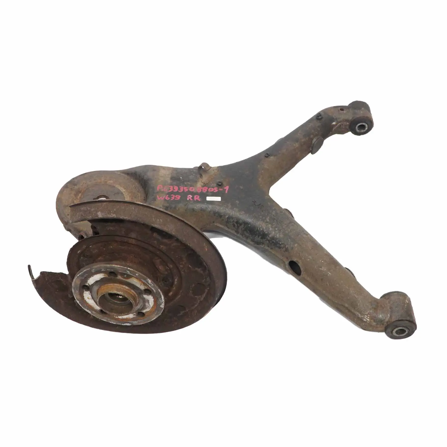 Mercedes Vito W639 Mozzo Ruota Posteriore Destro Gamba di Sospensione Assale