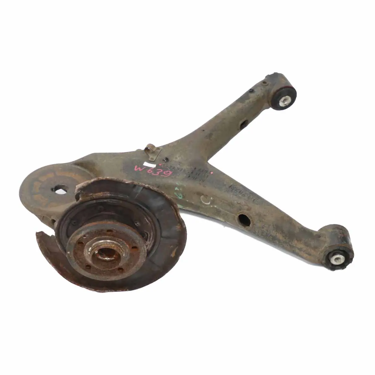 Mercedes Vito W639 Mozzo Ruota Posteriore Destro Gamba di Sospensione Assale