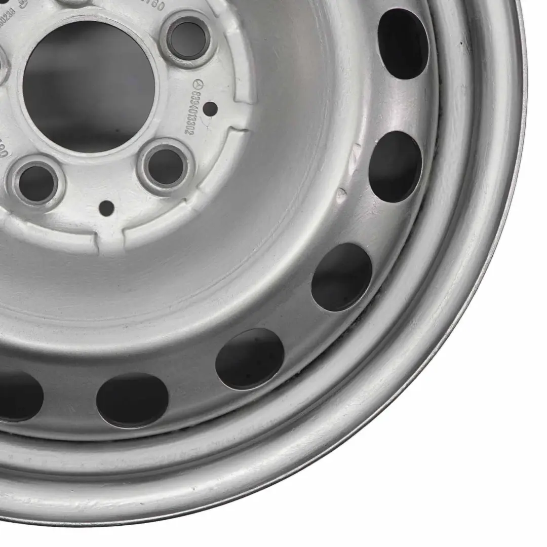 Mercedes-Benz Vito Viano W639 Silver Steel Rim Wheel 16" 6,5J ET:60 to with Part number A6394011302 Mercedes-Benz Vito Viano W639 Silver Steel Rim Wheel 16" 6,5J ET:60 - SKU A6394011302-2 - Part number A6394011302