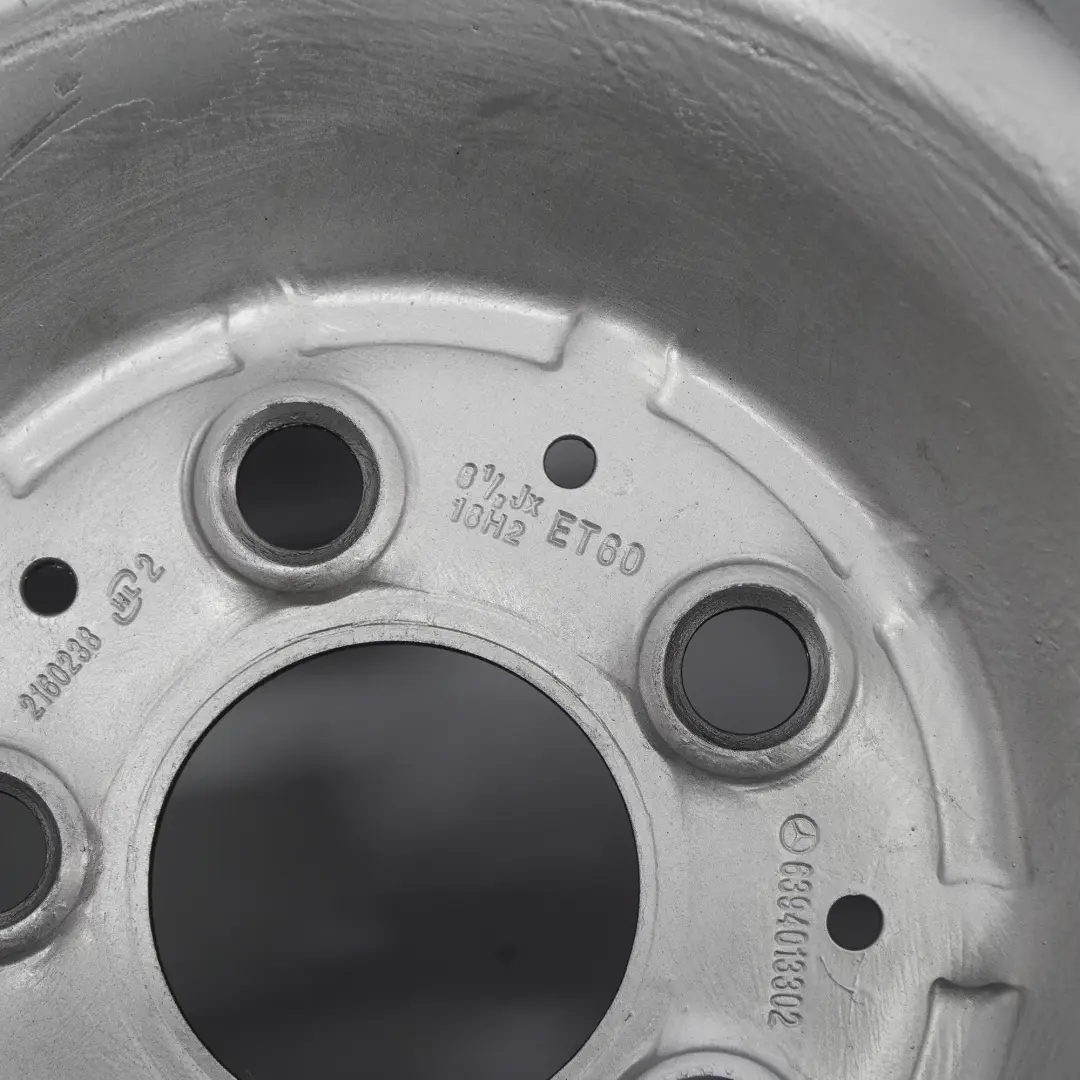 Mercedes-Benz Vito Viano W639 Silver Steel Rim Wheel 16" 6,5J ET:60 to with Part number A6394011302 Mercedes-Benz Vito Viano W639 Silver Steel Rim Wheel 16" 6,5J ET:60 - SKU A6394011302-2 - Part number A6394011302