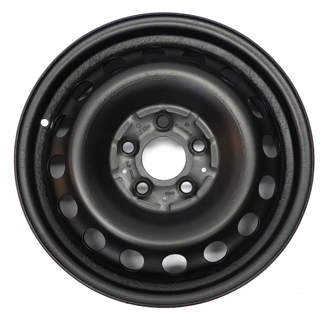 Llanta de acero negra 16" 6,5J ET:60 para Mercedes Viano Vito W639 con número de pieza A6394011302 Mercedes Viano Vito W639 Llanta de acero negra 16" 6,5J ET:60 - SKU A6394011302-4 - Número de pieza A6394011302