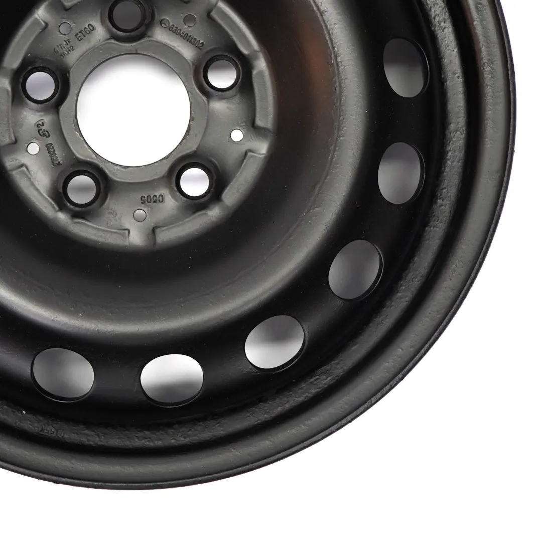 Steel Rim Wheel 16" 6,5J ET:60 to Mercedes Viano Vito W639 Black with Part number A6394011302 Mercedes Viano Vito W639 Black Steel Rim Wheel 16" 6,5J ET:60 - SKU A6394011302-4 - Part number A6394011302