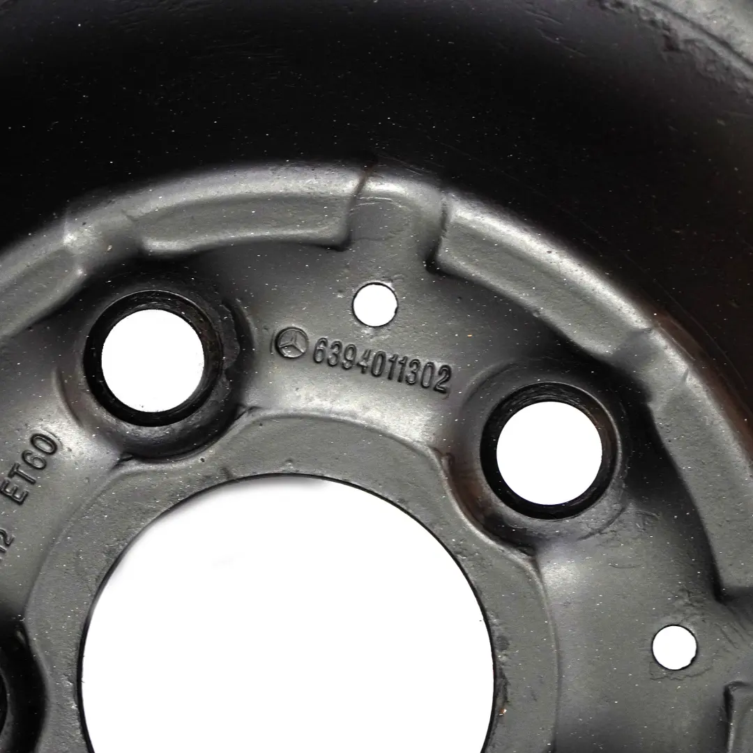 Steel Rim Wheel 16" 6,5J ET:60 to Mercedes Viano Vito W639 Black with Part number A6394011302 Mercedes Viano Vito W639 Black Steel Rim Wheel 16" 6,5J ET:60 - SKU A6394011302-4 - Part number A6394011302