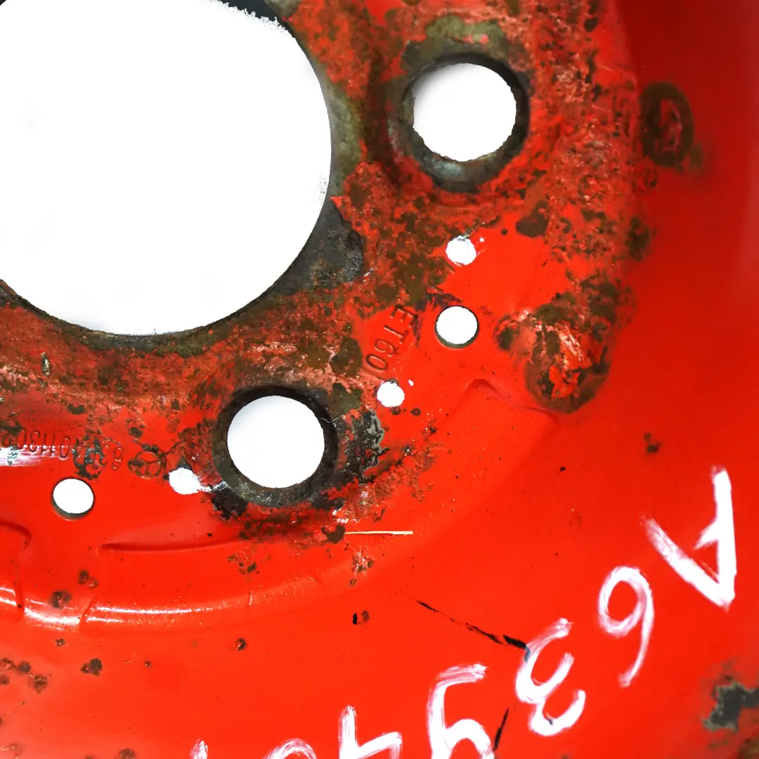 Rueda de repuesto de acero rojo 16" ET:60 6,5J para Mercedes Vito W639 con número de pieza A6394011302 Mercedes Vito W639 Rueda de repuesto de acero rojo 16" ET:60 6,5J - SKU A6394011302 - Número de pieza A6394011302