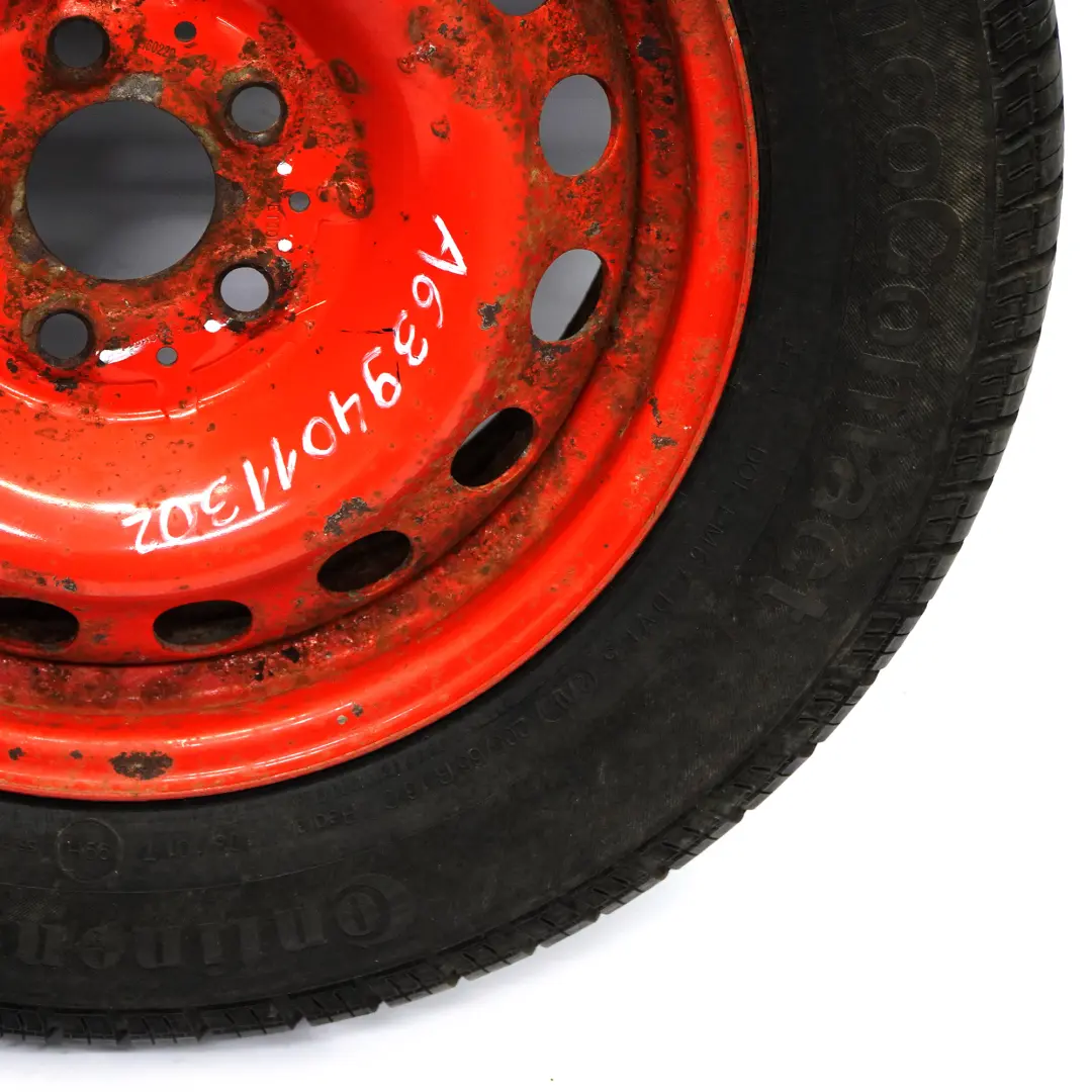 Rote Stahlfelge Ersatzrad Reifen 16" ET:60 6,5J für Mercedes Vito W639 mit Teilenummer A6394011302 Mercedes Vito W639 Rote Stahlfelge Ersatzrad Reifen 16" ET:60 6,5J - SKU A6394011302 - Teilenummer A6394011302