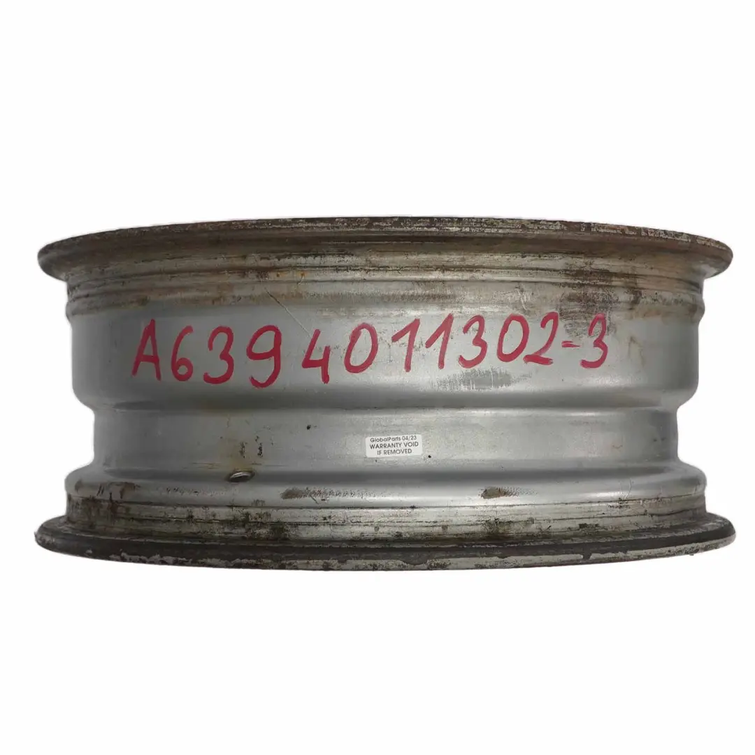Felga Stalowa Koło Zapasowe 16" 6,5J 205/65 do Mercedes W639 o numerze A6394011302 Mercedes W639 Felga Stalowa Koło Zapasowe 16" 6,5J 205/65 - SKU A6394011302 - Numer Części A6394011302