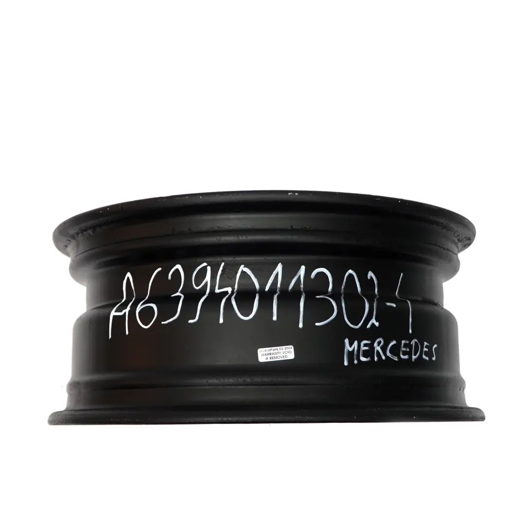 Mercedes W639 Roue secours jante acier Pneumatique 16" ET:60 6,5J - SKU A6394011302 - Numéro de pièce A6394011302
