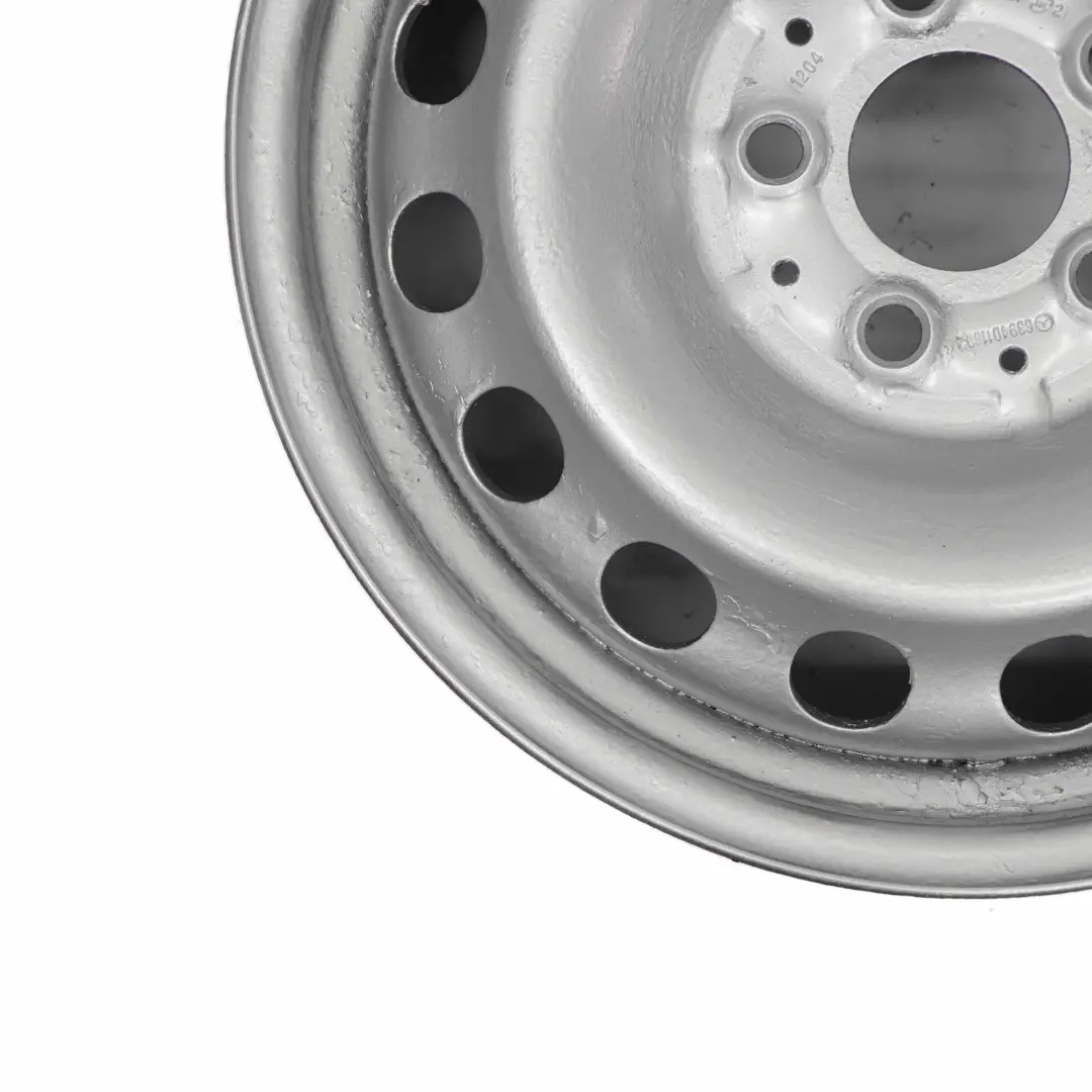  Mercedes-Benz Viano Vito W639 Llanta De acero plateada 16" 6J ET:54 - SKU A6394011602-2 - Número de pieza A6394011602