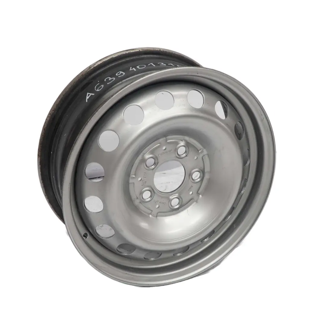 Argento Cerchio in acciaio 16" 6J ET:54 per Mercedes Viano Vito W639 con numero di parte A6394013102 Mercedes Viano Vito W639 Argento Cerchio in acciaio 16" 6J ET:54 - SKU A6394013102-2 - Numero di parte A6394013102