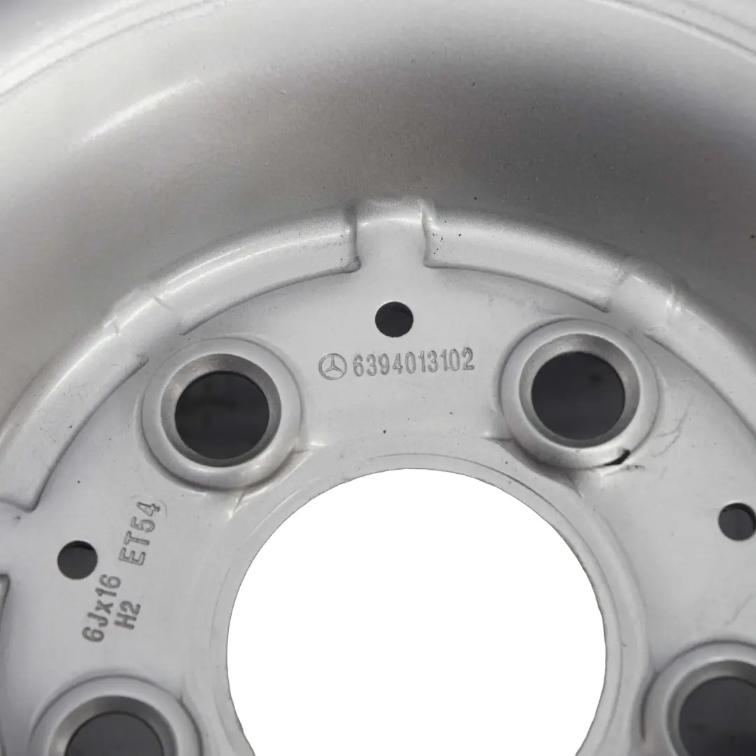  Mercedes-Benz Viano Vito W639 Silver Steel Rim Wheel 16 - SKU A6394013102 - Part number A6394013102
