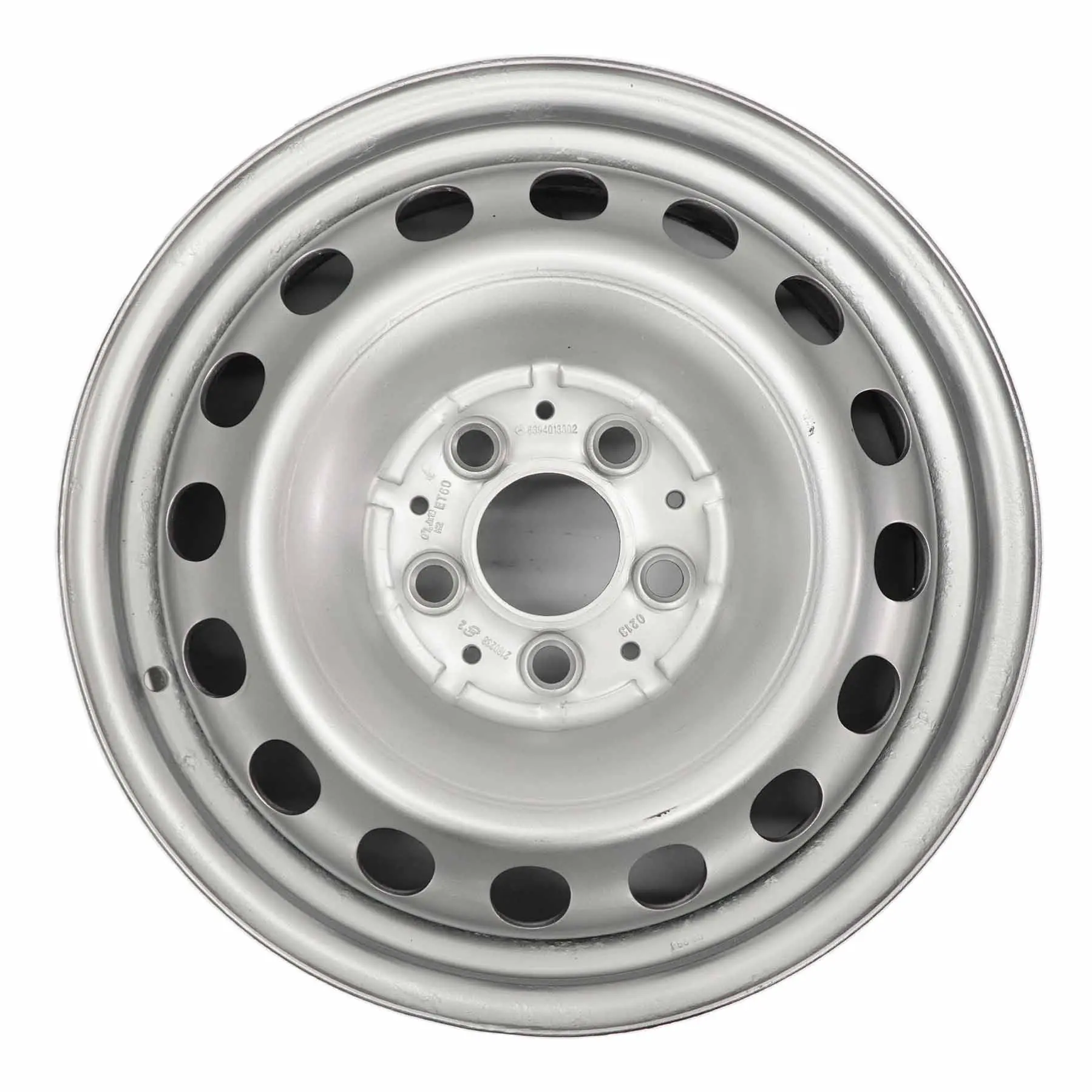 Mercedes Viano Vito W639 Argento Cerchio in acciaio 16" 6,5J ET:60 A6394013302