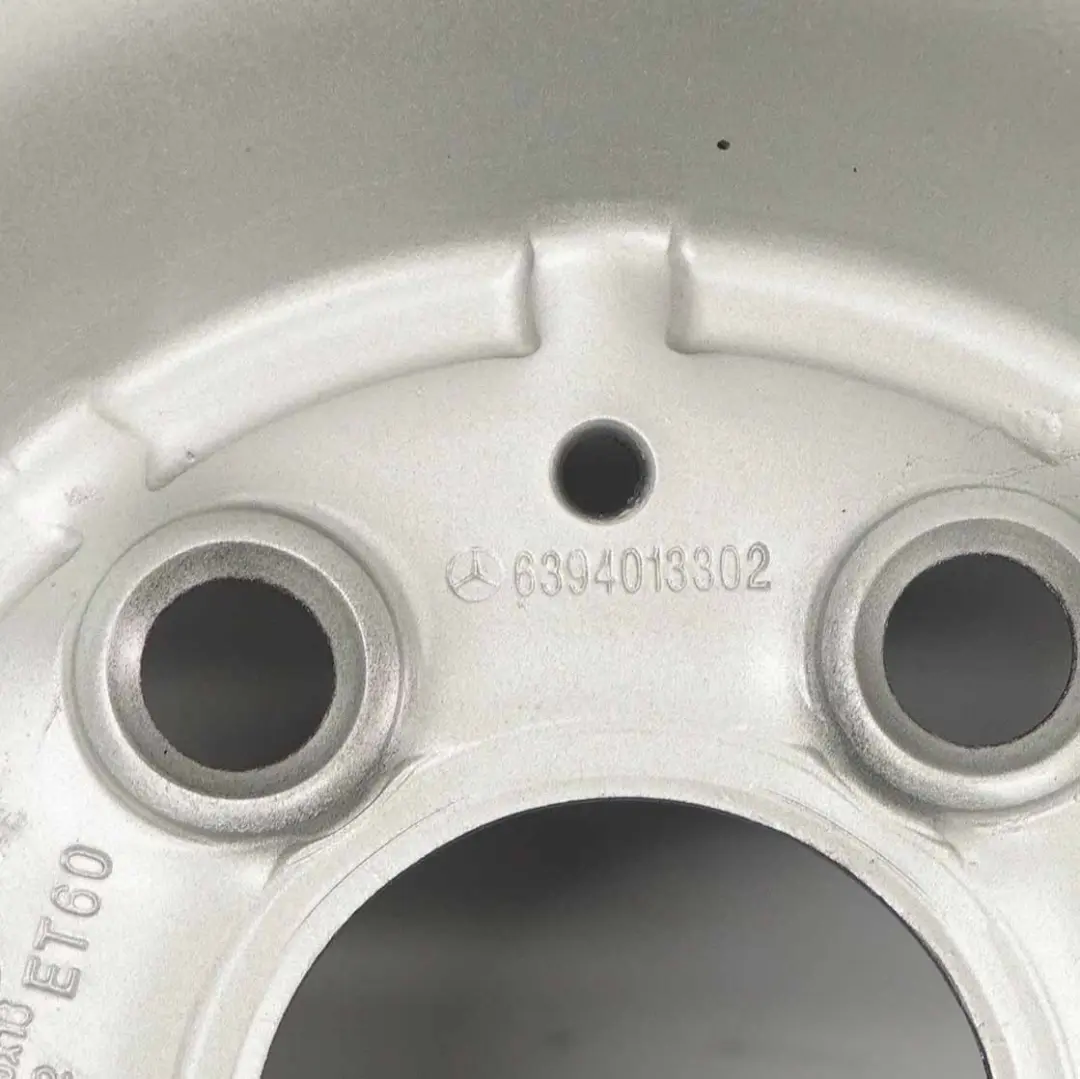 Steel Rim Wheel 16" 6,5J ET:60 to Mercedes Viano Vito W639 Silver with Part number A6394013302 Mercedes Viano Vito W639 Silver Steel Rim Wheel 16" 6,5J ET:60 - SKU A6394013302 - Part number A6394013302