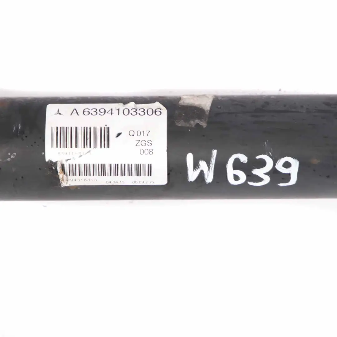 Shaft Propshaft Manual Transmission Diesel to Mercedes Vito W639 Drive with Part number A6394103306 Mercedes Vito W639 Drive Shaft Propshaft Manual Transmission Diesel - SKU A6394103306 - Part number A6394103306