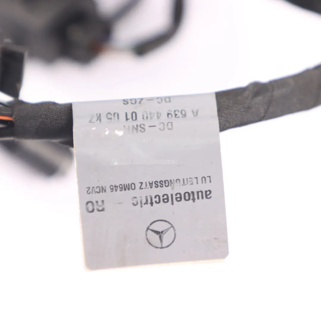 OM646 Diesel Engine Wiring Cable Loom Harness to Mercedes Vito W639 with Part number A6394400105 Mercedes Vito W639 OM646 Diesel Engine Wiring Cable Loom Harness - SKU A6394400105 - Part number A6394400105