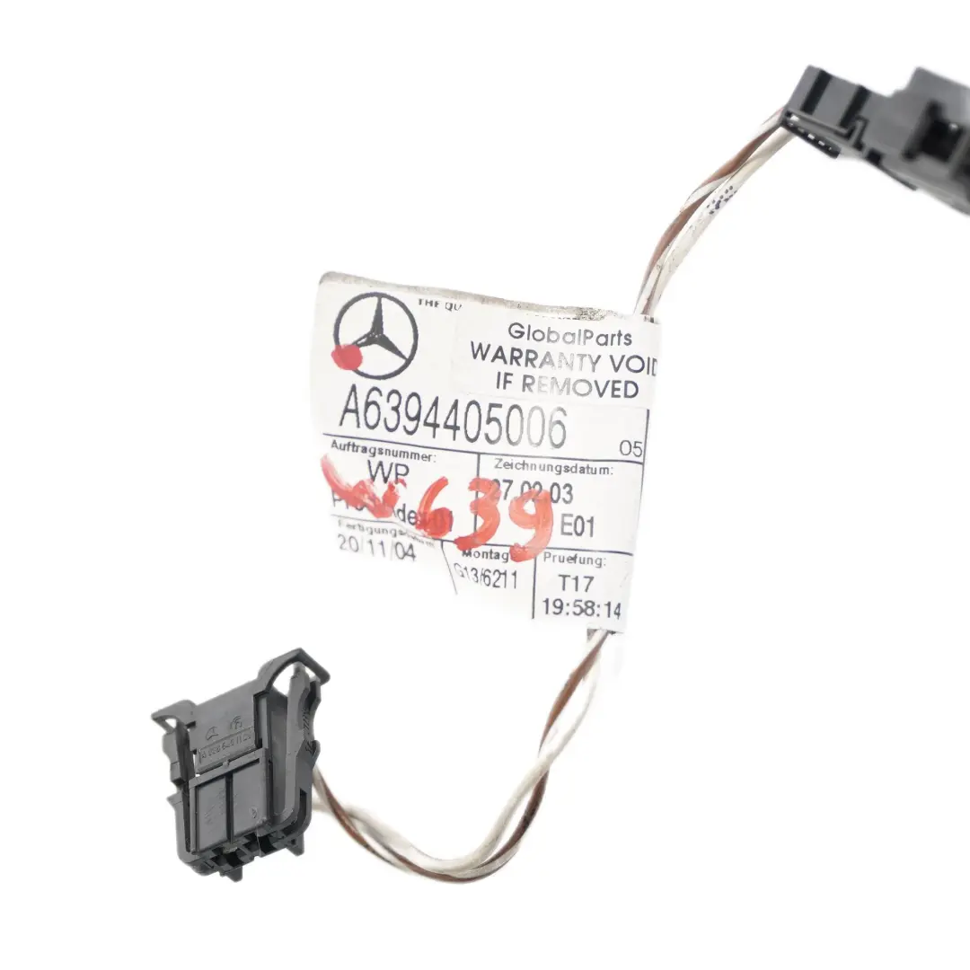 Mercedes Vito W639 Cable de Porte Coulissante Arriere Gauche - SKU A6394405009 - Numéro de pièce A6394405009