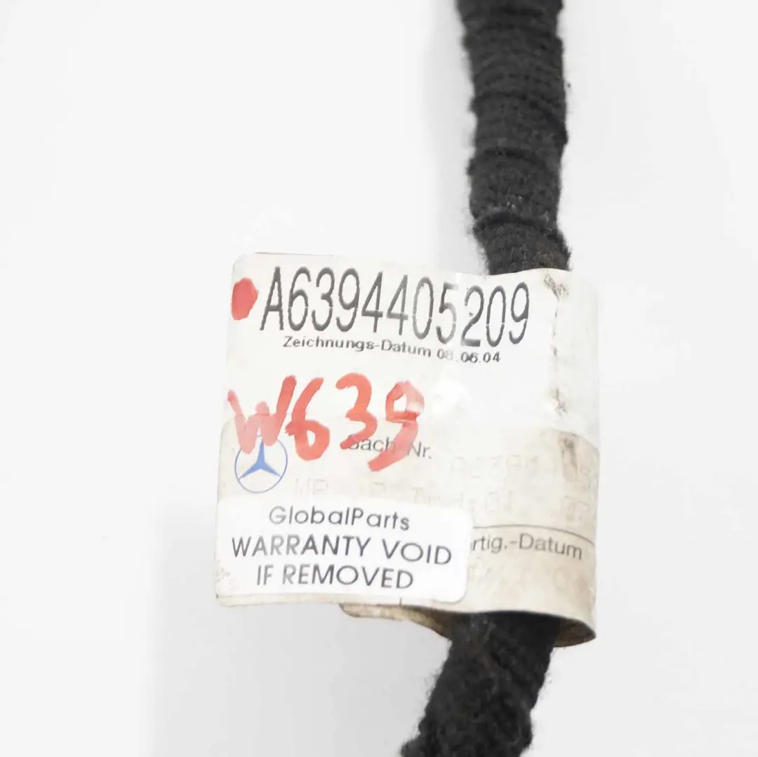 Wiązka Drzwi Kabel do Mercedes W639 o numerze A6394405209 Mercedes W639 Wiązka Drzwi Kabel - SKU A6394405209 - Numer Części A6394405209
