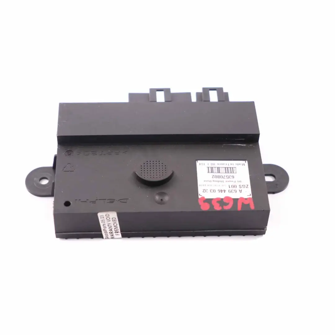 Módulo control puerta corredera lateral para Mercedes Vito Viano W639 con número de pieza A6394460332 Mercedes Vito Viano W639 Módulo control puerta corredera lateral - SKU A6394460332 - Número de pieza A6394460332