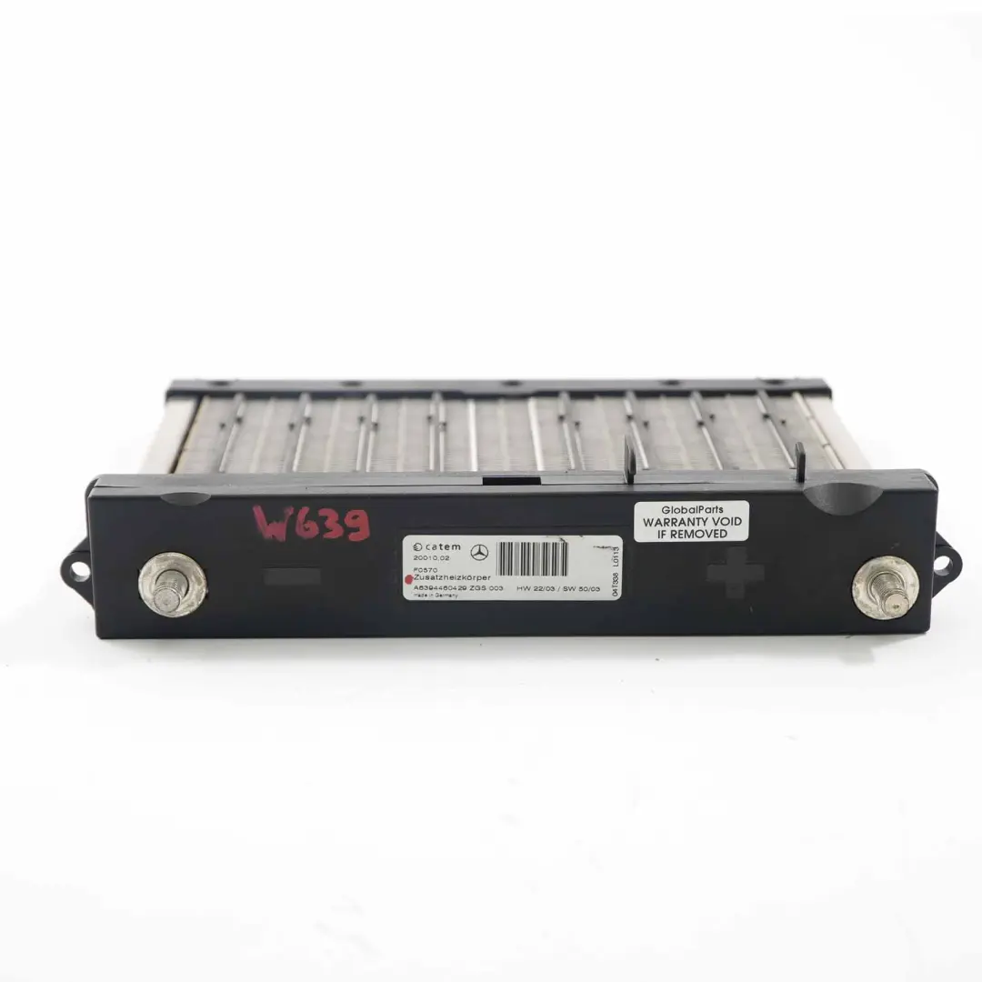 Intercambiador Calor Calentador Matrix Radiador para Mercedes Vito W639 con número de pieza A6394460429 Mercedes Vito W639 Intercambiador Calor Calentador Matrix Radiador - SKU A6394460429 - Número de pieza A6394460429