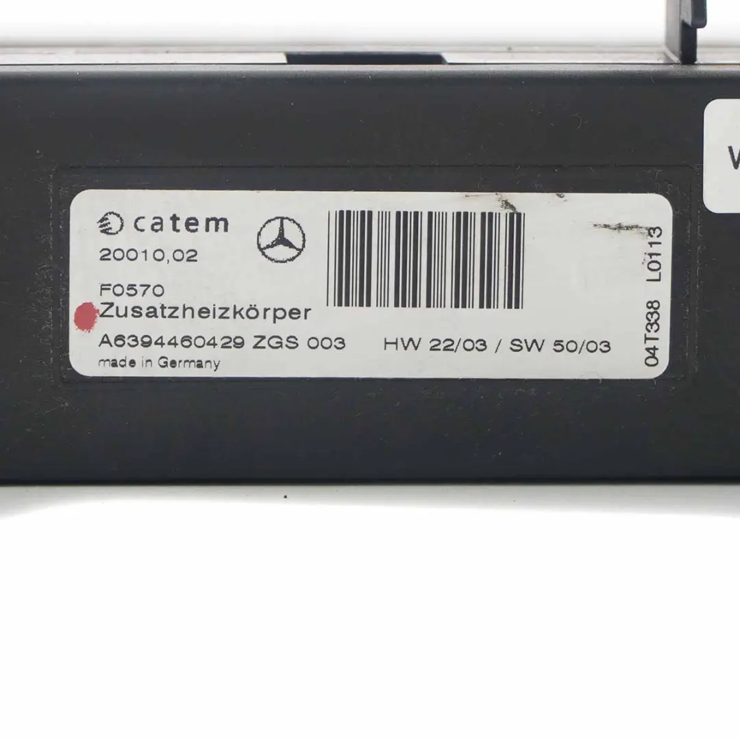 Mercedes Vito W639 Heat Exchanger Heater Matrix Radiator Core Unit - SKU A6394460429 - Part number A6394460429