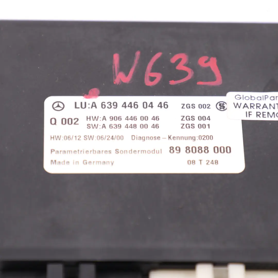 Mercedes W639 Moduł PDC Parkowania - SKU A6394460446 - Numer Części A6394460446