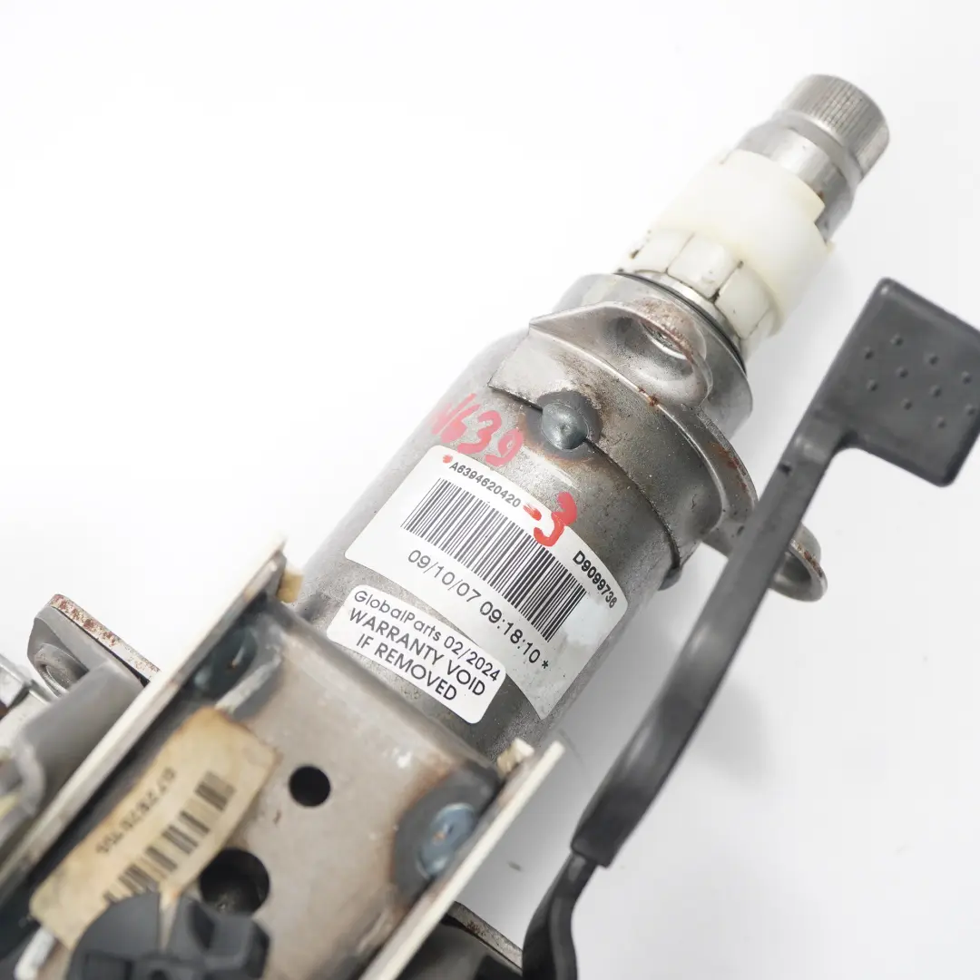 Steering Column Manual Adjustable Shaft Tube to Mercedes Vito W639 with Part number A6394620420 Mercedes Vito W639 Steering Column Manual Adjustable Shaft Tube - SKU A6394620420-3 - Part number A6394620420