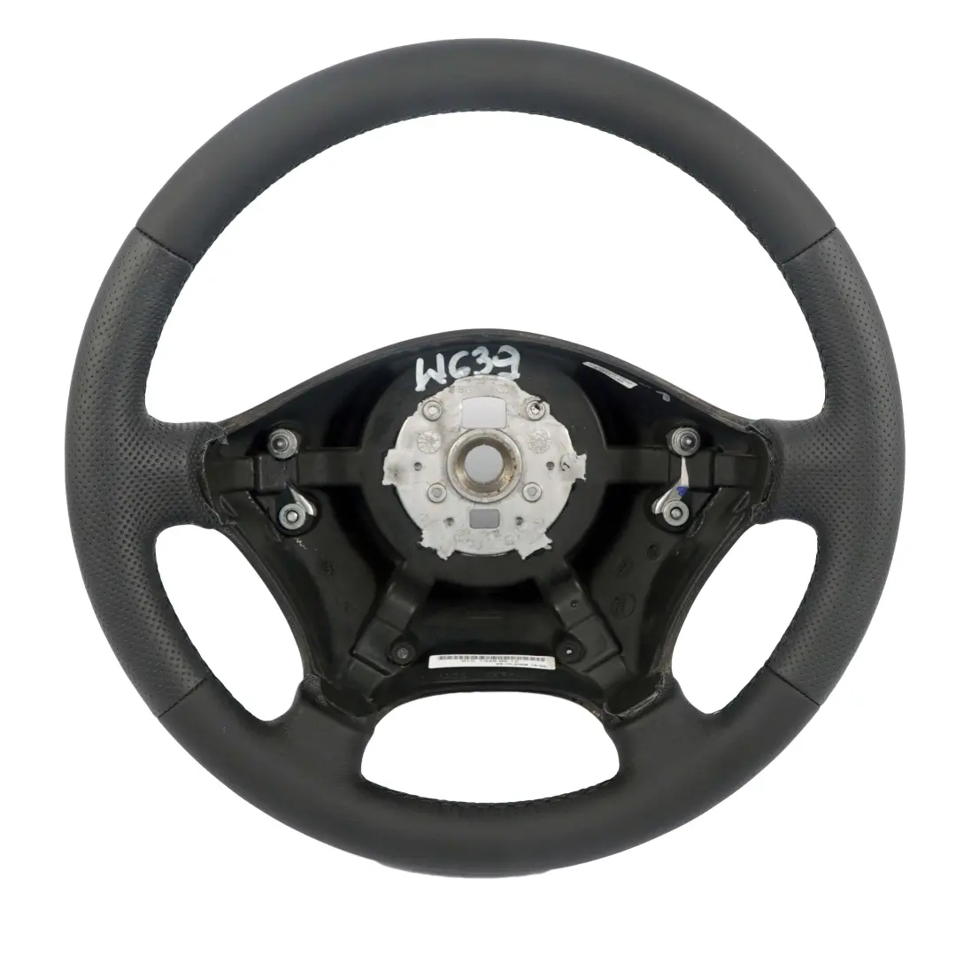  Mercedes-Benz Vito Viano W639 NUEVO volante De cuero negro con hilo negro - SKU A6394640001-1 - Número de pieza A6394640001
