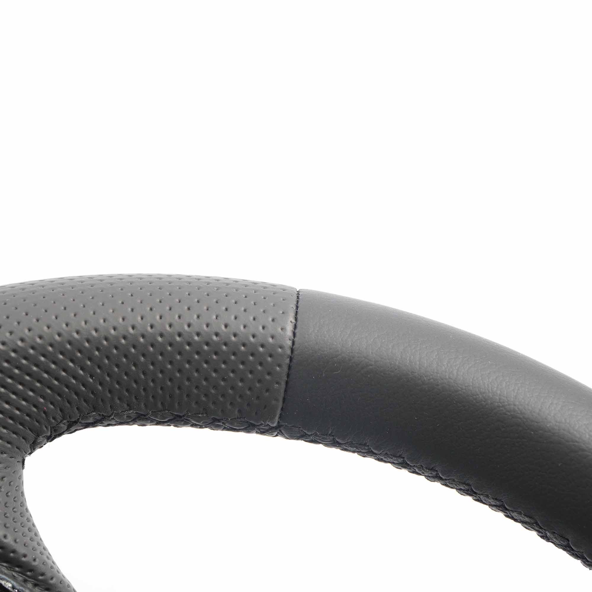 Shades Of Tuning Perforated Leather Steering Wheel Cover For Mercedes Vito W639 (2003-2014) – Black With Double Stitching