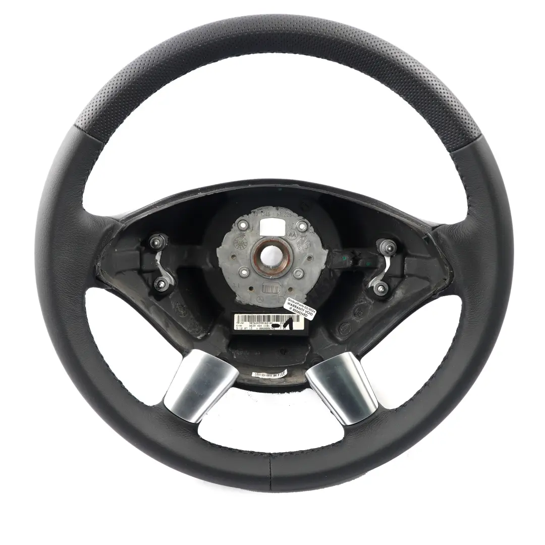 NUEVO volante de cuero negro hilo negro para Mercedes Vito Viano W639 con número de pieza A6394641101 Mercedes Vito Viano W639 NUEVO volante de cuero negro hilo negro - SKU A6394641101-1 - Número de pieza A6394641101