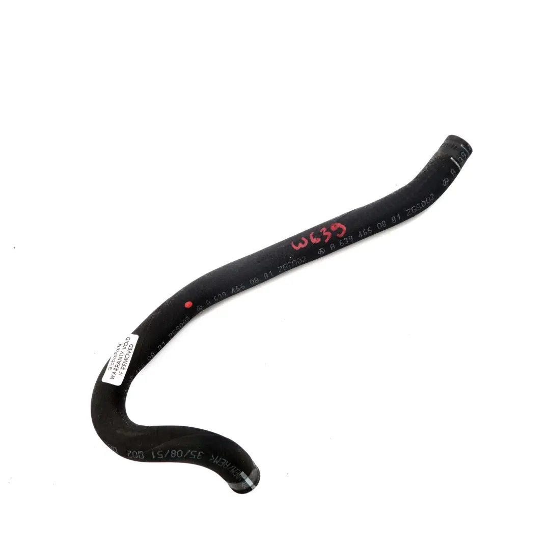 Mercedes Vito W639 OM646 Ligne de radiateur de pompe de direction diesel - SKU A6394660881 - Numéro de pièce A6394660881