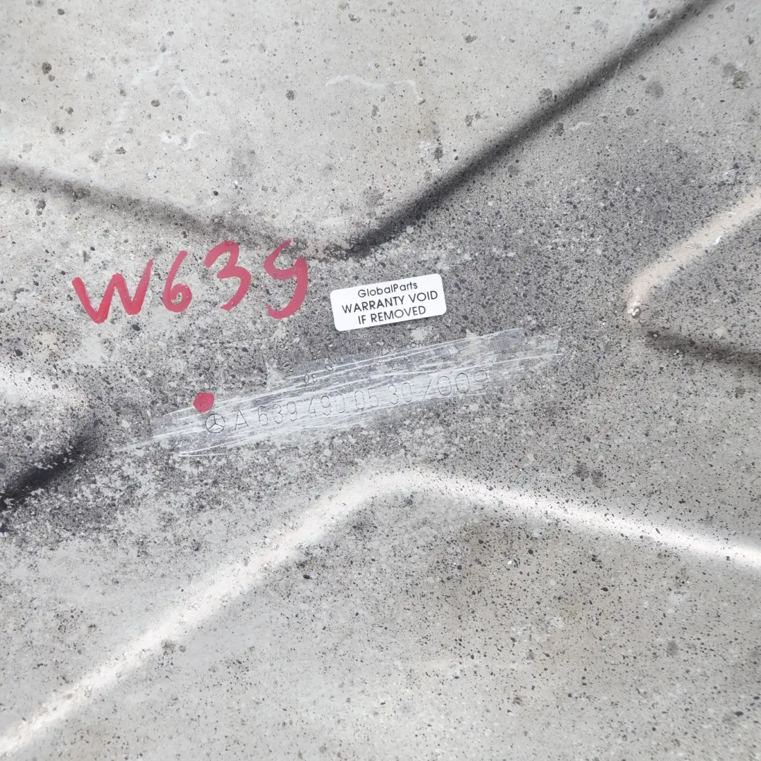 Mercedes Vito W639 Osłona Termiczna Silnika - SKU A6394900530 - Numer Części A6394900530