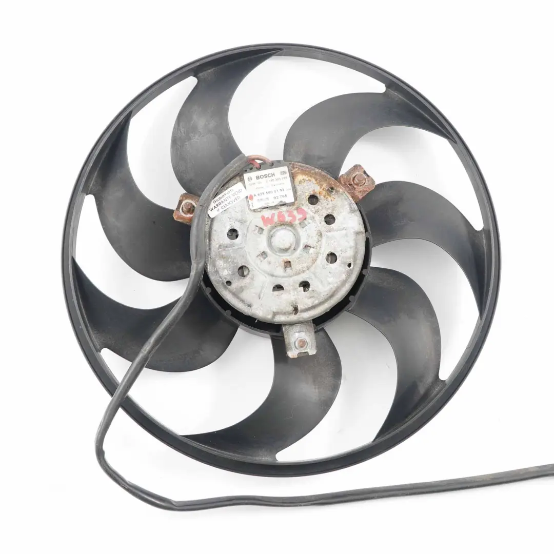 Mercedes Vito W639 Radiador Soplador Motor Refrigeración Ventilador 0130303295 - SKU A6395000193 - Número de pieza A6395000193
