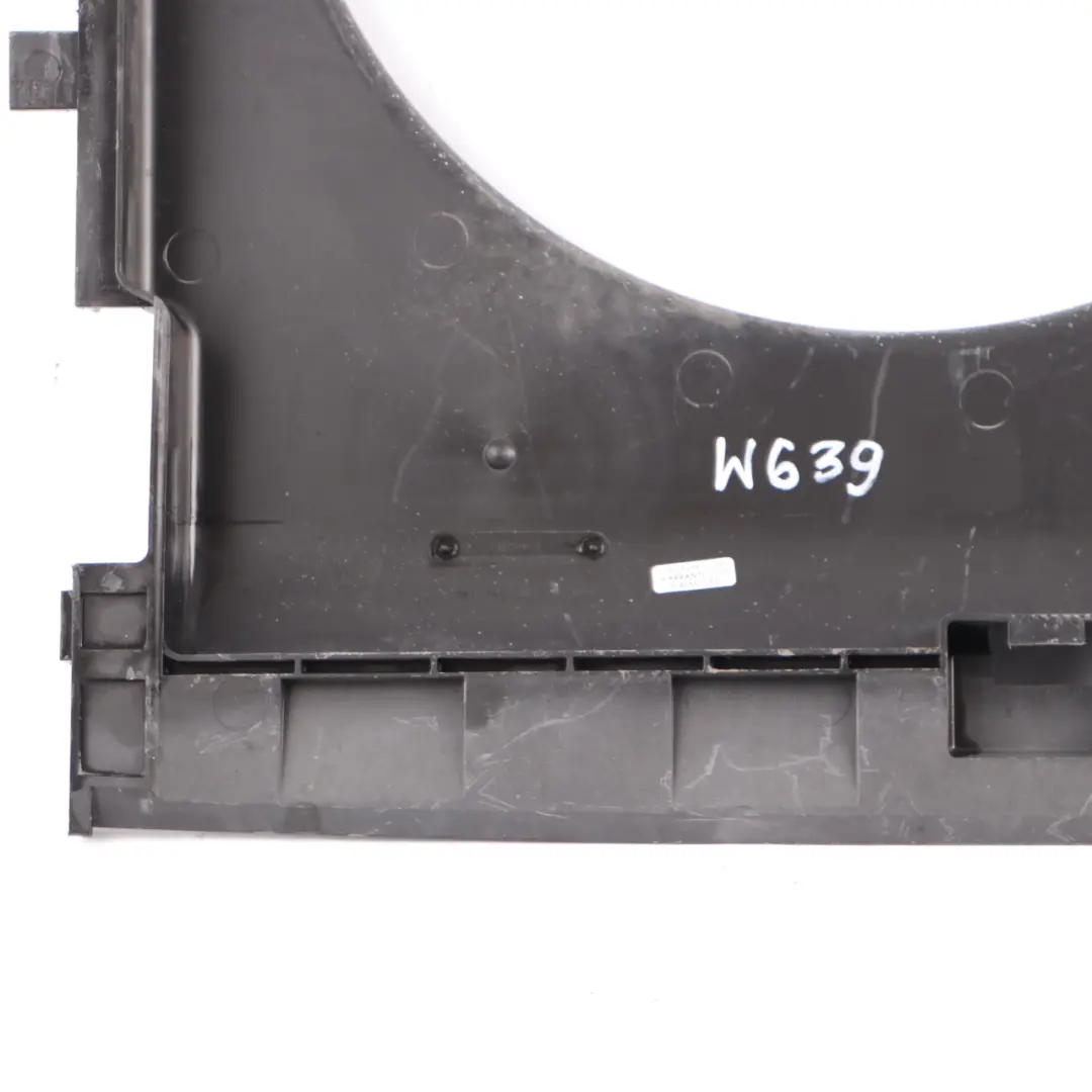 OM646 Cooling Radiator Fan Shroud Cover Frame to Mercedes Vito W639 with Part number A6395000800 Mercedes Vito W639 OM646 Cooling Radiator Fan Shroud Cover Frame - SKU A6395000800 - Part number A6395000800