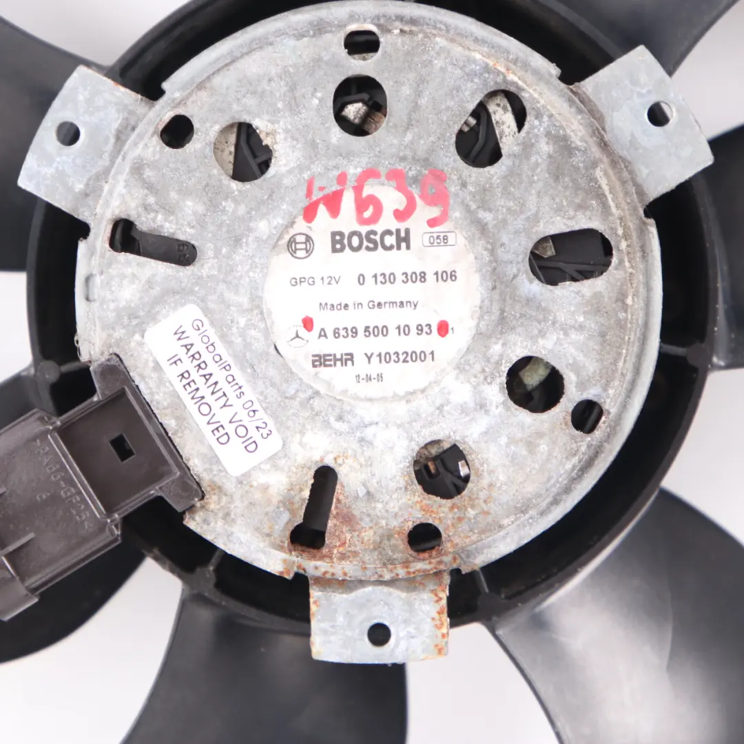 Cubierta Ventilador Radiador Refrigerante del motor para Mercedes W639 con número de pieza A6395001093 Mercedes W639 Cubierta Ventilador Radiador Refrigerante del motor - SKU A6395001093 - Número de pieza A6395001093