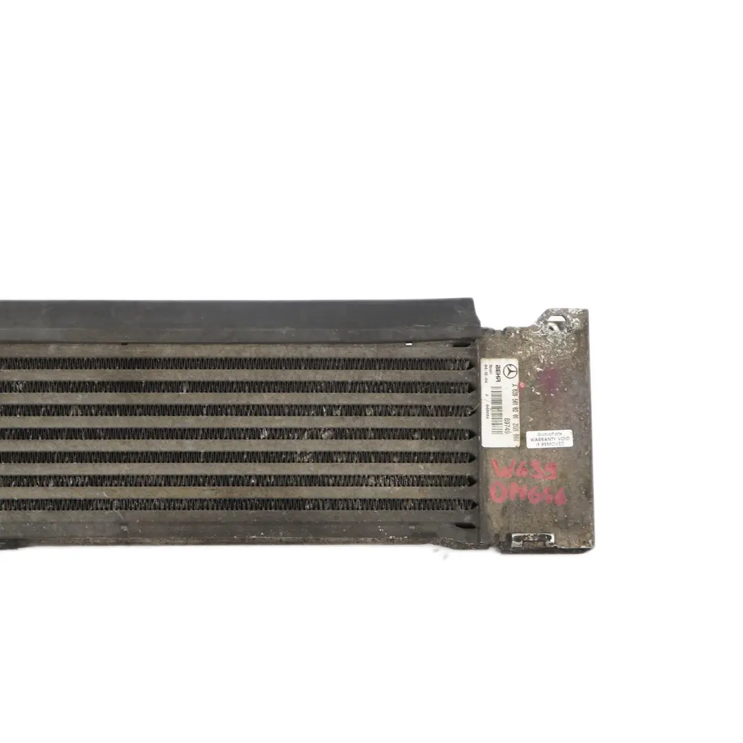 Radiator Mercedes W639 Vito OM646 Charge Air Cooler to Intercooler with Part number A6395010201 Intercooler Radiator Mercedes W639 Vito OM646 Charge Air Cooler - SKU A6395010201 - Part number A6395010201