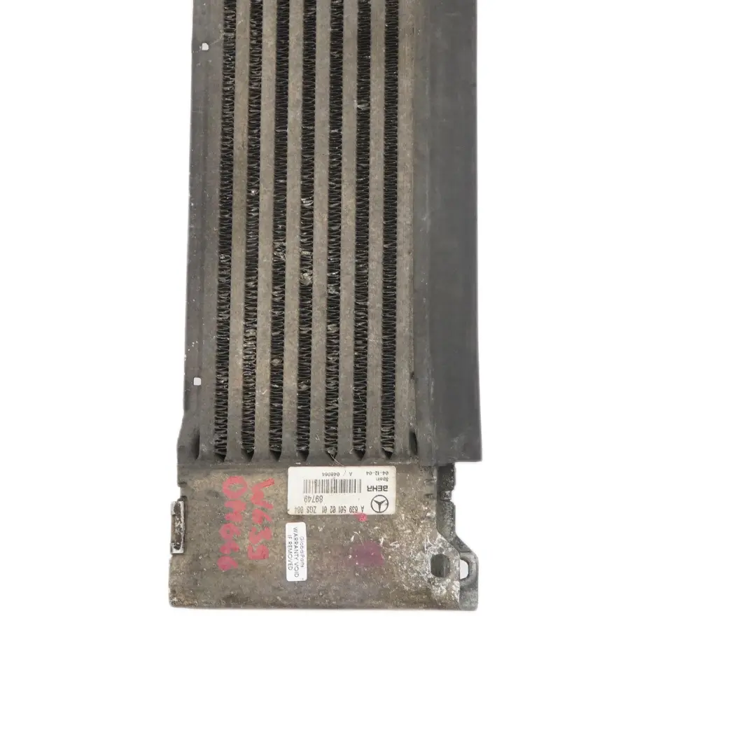 Radiator Mercedes W639 Vito OM646 Charge Air Cooler to Intercooler with Part number A6395010201 Intercooler Radiator Mercedes W639 Vito OM646 Charge Air Cooler - SKU A6395010201 - Part number A6395010201