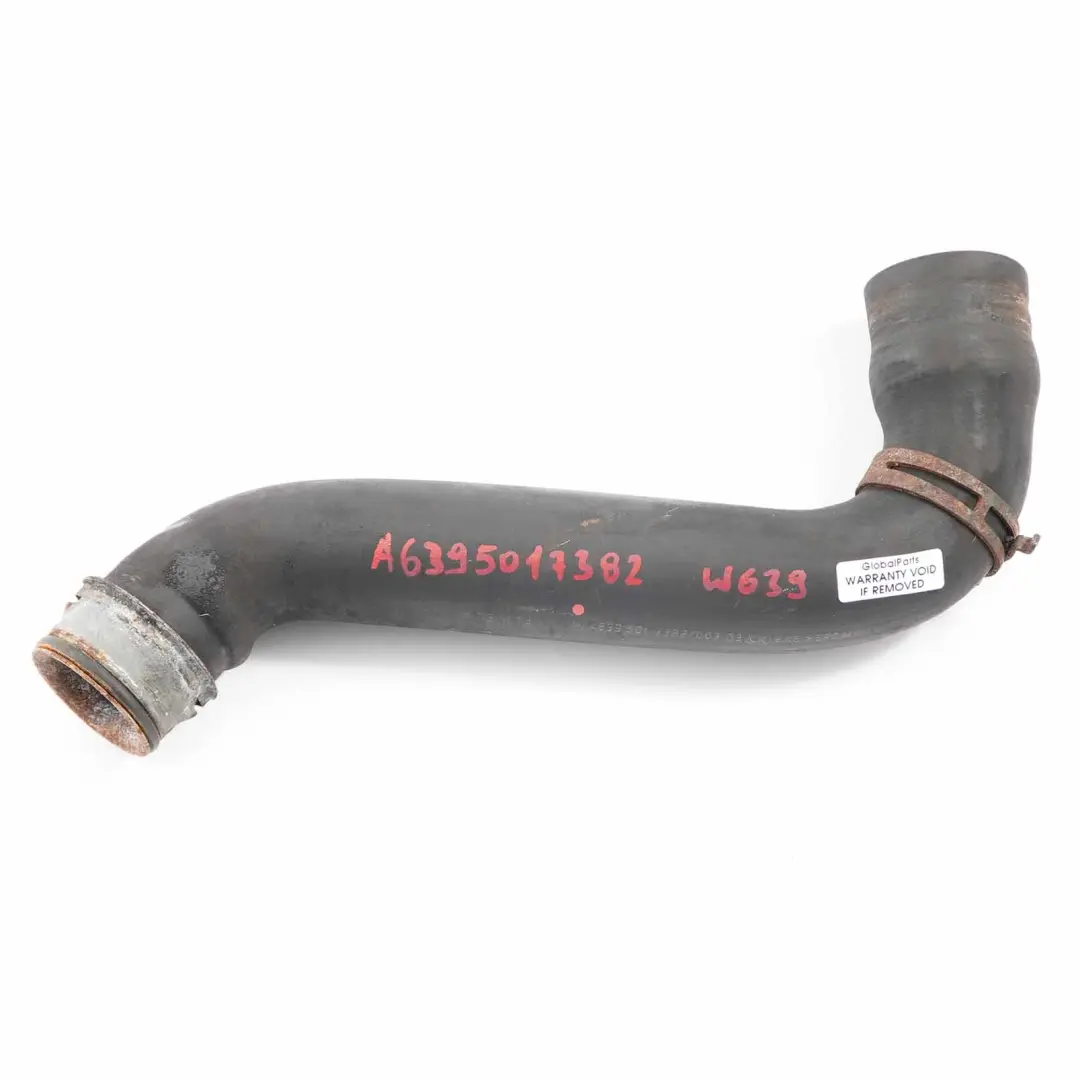 Water Pipe Mercedes W639 Engine Cooling Coolant Hose Line to with Part number A6395017382 Water Pipe Mercedes W639 Engine Cooling Coolant Hose Line - SKU A6395017382 - Part number A6395017382