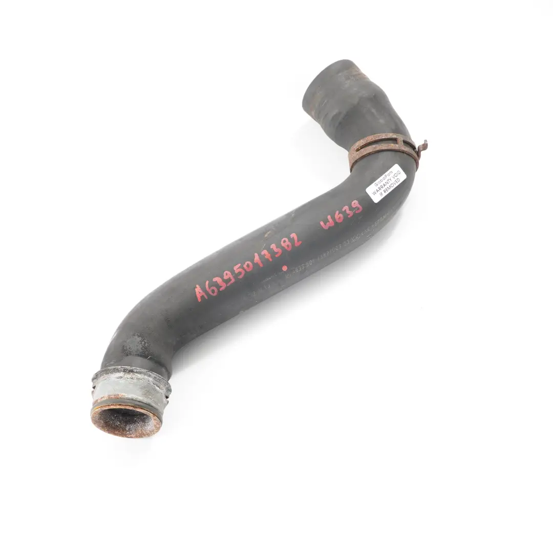 Water Pipe Mercedes W639 Engine Cooling Coolant Hose Line to with Part number A6395017382 Water Pipe Mercedes W639 Engine Cooling Coolant Hose Line - SKU A6395017382 - Part number A6395017382