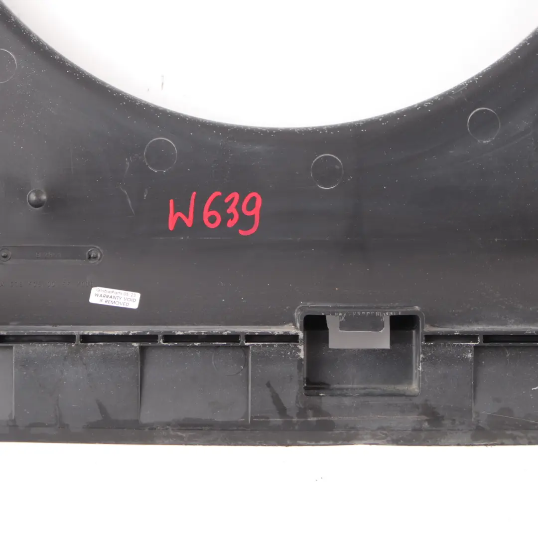 Mercedes W639 OM646 Raffreddamento Radiatore Telaio copertura - SKU A6395050055 - Numero di parte A6395050055